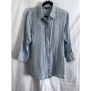 Women's Blue Striped Blouse